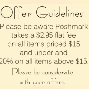 Offer Guidelines Sign